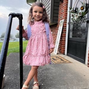 Dress and Matching Bow Set